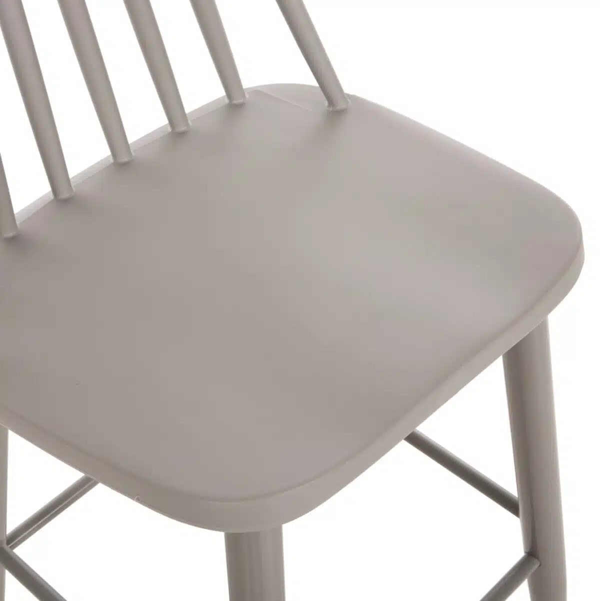 ΣΚΑΜΠΟ ΜΠΑΡ ΨΗΛΟ VANESSA HM8459.20 ΓΚΡΙ PP & ΓΚΡΙ ΜΕΤΑΛ.ΠΟΔΙΑ 47x48,5x107Υεκ. - Image 8