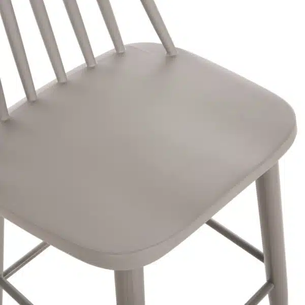 ΣΚΑΜΠΟ ΜΠΑΡ ΨΗΛΟ VANESSA HM8459.20 ΓΚΡΙ PP & ΓΚΡΙ ΜΕΤΑΛ.ΠΟΔΙΑ 47x48,5x107Υεκ. - Image 8