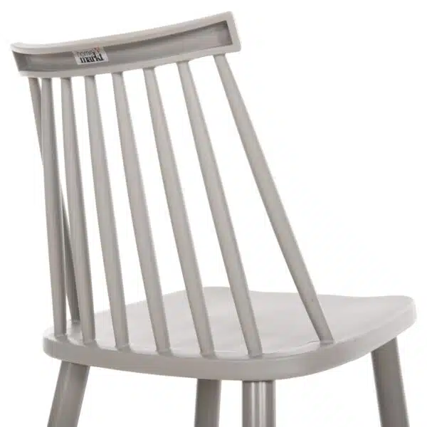 ΣΚΑΜΠΟ ΜΠΑΡ ΨΗΛΟ VANESSA HM8459.20 ΓΚΡΙ PP & ΓΚΡΙ ΜΕΤΑΛ.ΠΟΔΙΑ 47x48,5x107Υεκ. - Image 9