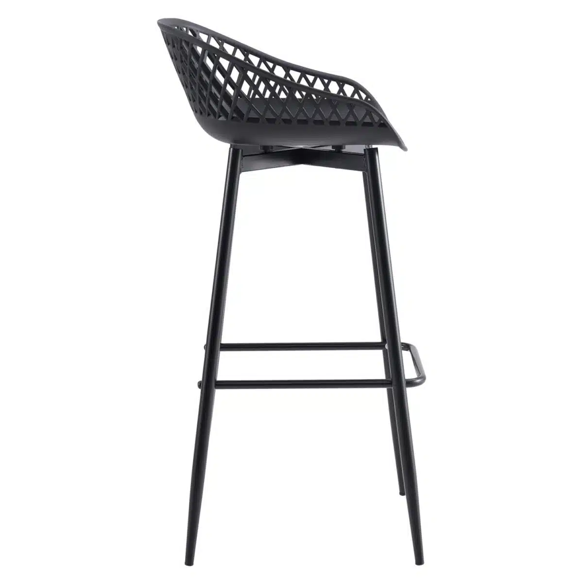 ΣΚΑΜΠΟ ΠΟΛΥΠΡΟΠΥΛΕΝΙΟΥ ΜΑΥΡΟ ΜΕ ΜΕΤΑΛΛΙΚΑ ΠΟΔΙΑ HM8686.12 45x45x97Υ εκ. - Image 4