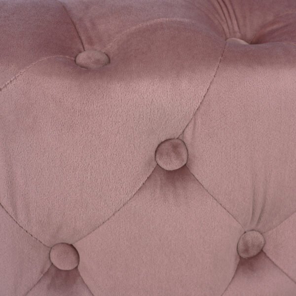 ΣΚΑΜΠΟ KASSIE  ΣΑΠΙΟ ΜΗΛΟ ΒΕΛΟΥΔΟ ΤΥΠΟΥ CHESTERFIELD HM8406.02 Φ60x43Υ εκ. - Image 4