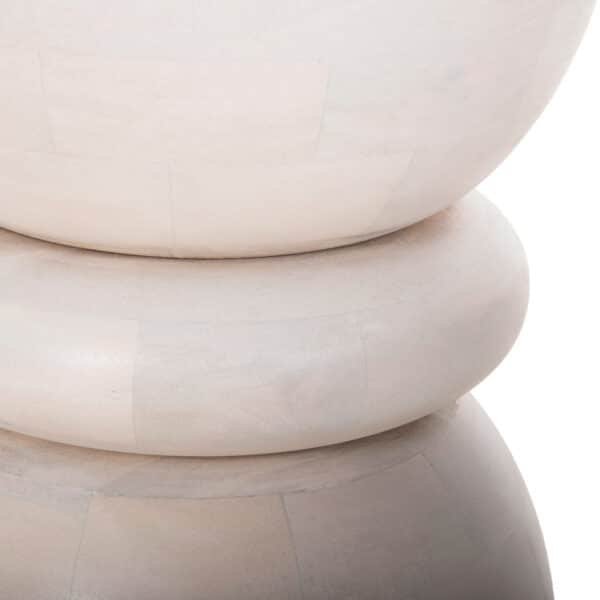 ΣΚΑΜΠΟ ΣΤΡΟΓΓΥΛΟ COIL HM9703 ΜΑΣΙΦ MANGO ΣΕ ΛΕΥΚΟ ΧΡΩΜΑ Φ35x51Υ εκ. - Image 5