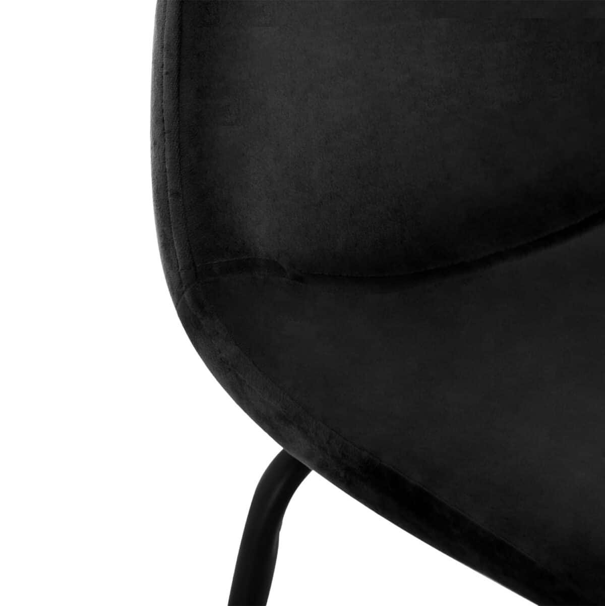 ΣΚΑΜΠΟ VINCENT ΒΕΛΟΥΔΟ ΜΑΥΡΟ ΜΕΤΑΛΛΙΚΟ ΣΚΕΛΕΤΟ HM8579.14 56,5Χ47Χ106 εκ. - Image 7