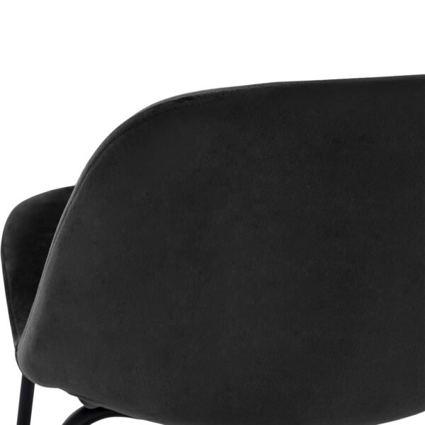 ΣΚΑΜΠΟ VINCENT ΒΕΛΟΥΔΟ ΜΑΥΡΟ ΜΕΤΑΛΛΙΚΟ ΣΚΕΛΕΤΟ HM8579.14 56,5Χ47Χ106 εκ. - Image 8