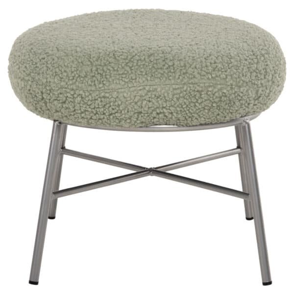 ΣΚΑΜΠΟ ΥΠΟΠΟΔΙΟ TRUDI HM8640.27 ΜΠΟΥΚΛΕ ΦΥΣΤΙΚΙ ΜΕ ΑΣΗΜΙ ΒΑΣΗ 56x47x40Υ εκ. - Image 3