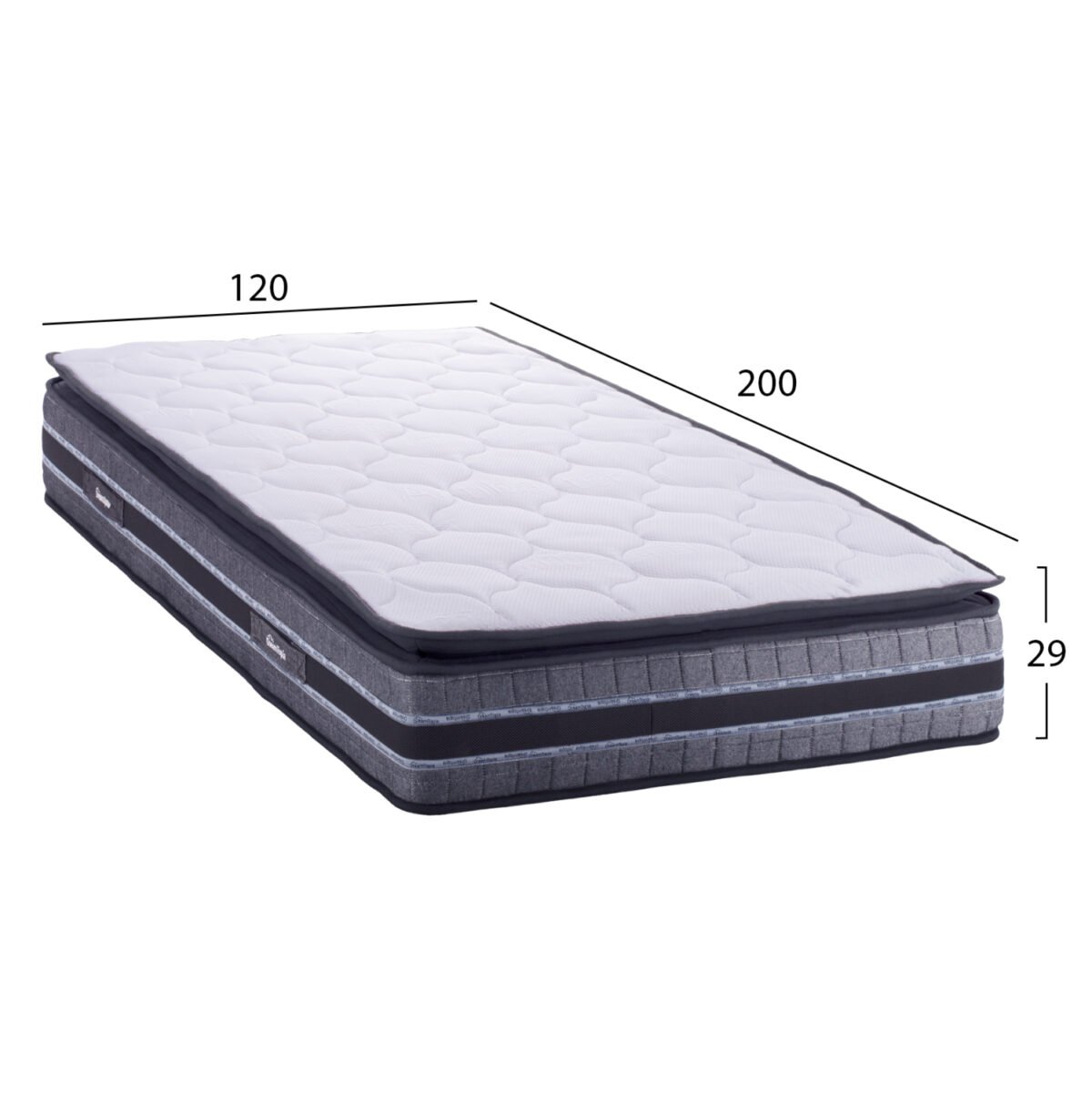 ΣΤΡΩΜΑ DREAMTOPIA FRANKLIN HM657.120 BONNELL SPRING ΜΕ ΑΝΩΣΤΡΩΜΑ 120x200x29Y εκ. - Image 2