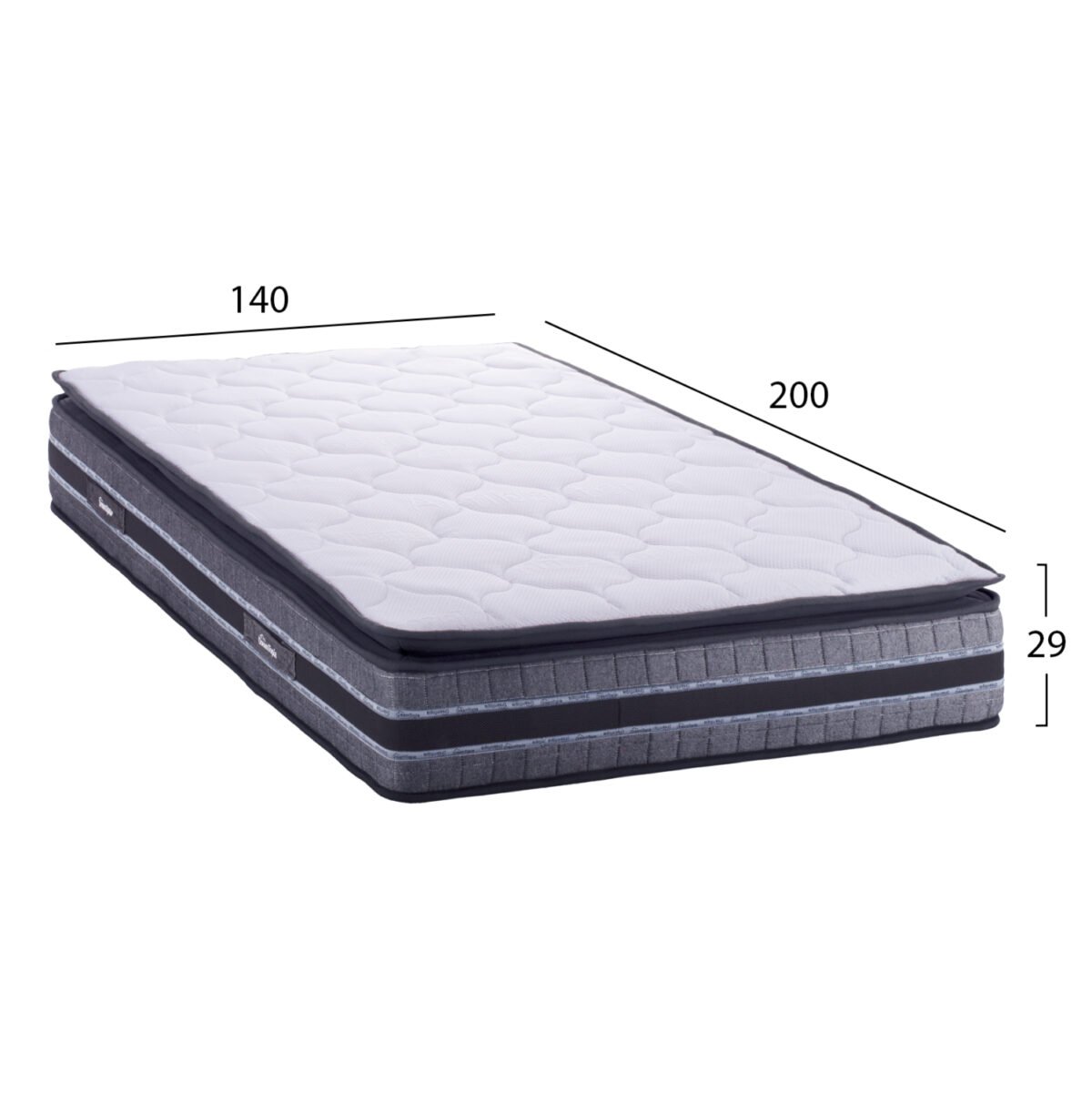 ΣΤΡΩΜΑ DREAMTOPIA FRANKLIN HM657.140 BONNELL SPRING ΜΕ ΑΝΩΣΤΡΩΜΑ 140x200x29Y εκ. - Image 2