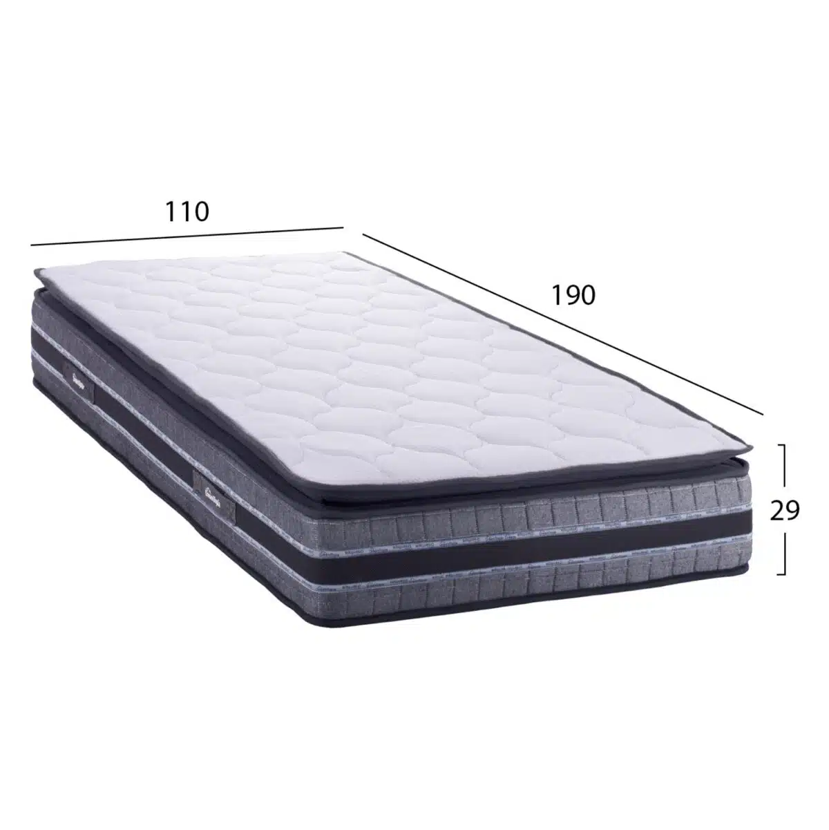 ΣΤΡΩΜΑ DREAMTOPIA σειρά CELESTIAL HM663.110 MINI BONNELL SPRING & ΑΝΩΣΤΡΩΜΑ 110x190x29Yεκ. - Image 2