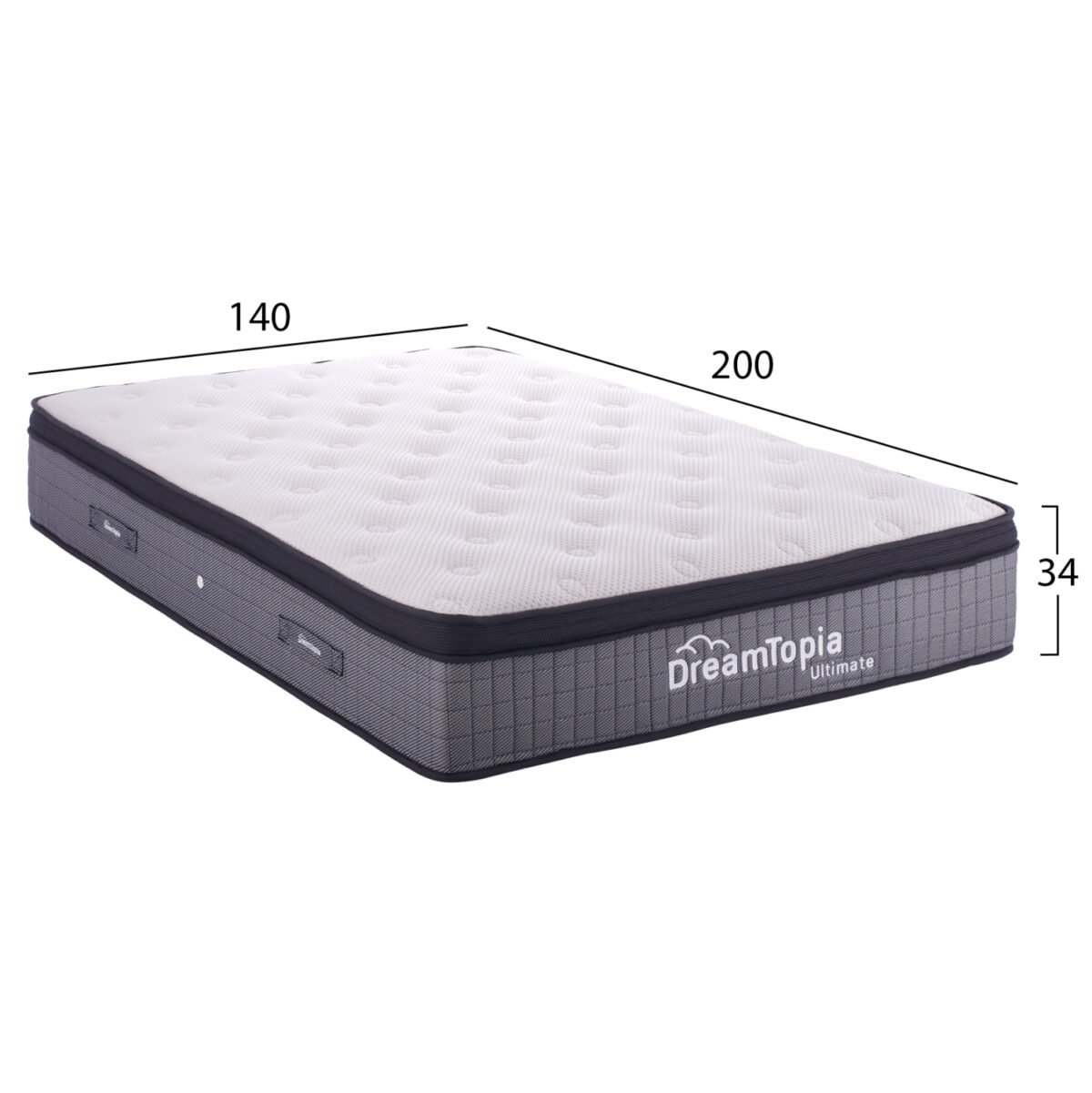 σειρά ULTIMATE HM661.140 POCKET SPRING ΜΕ ΑΝΩΣΤΡΩΜΑ 140X200x34Yεκ.