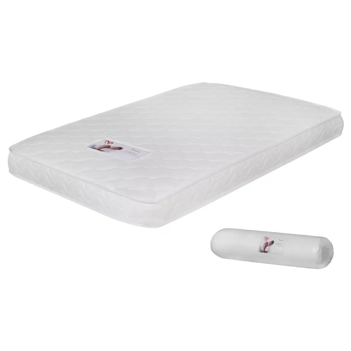 ΣΤΡΩΜΑ ΜΕ FOAM ΧΩΡΙΣ ΕΛΑΤΗΡΙΑ JORDY 120X200x15Y-- HM374.08  (ROLL PACKING) ΛΕΥΚΟ - Image 3