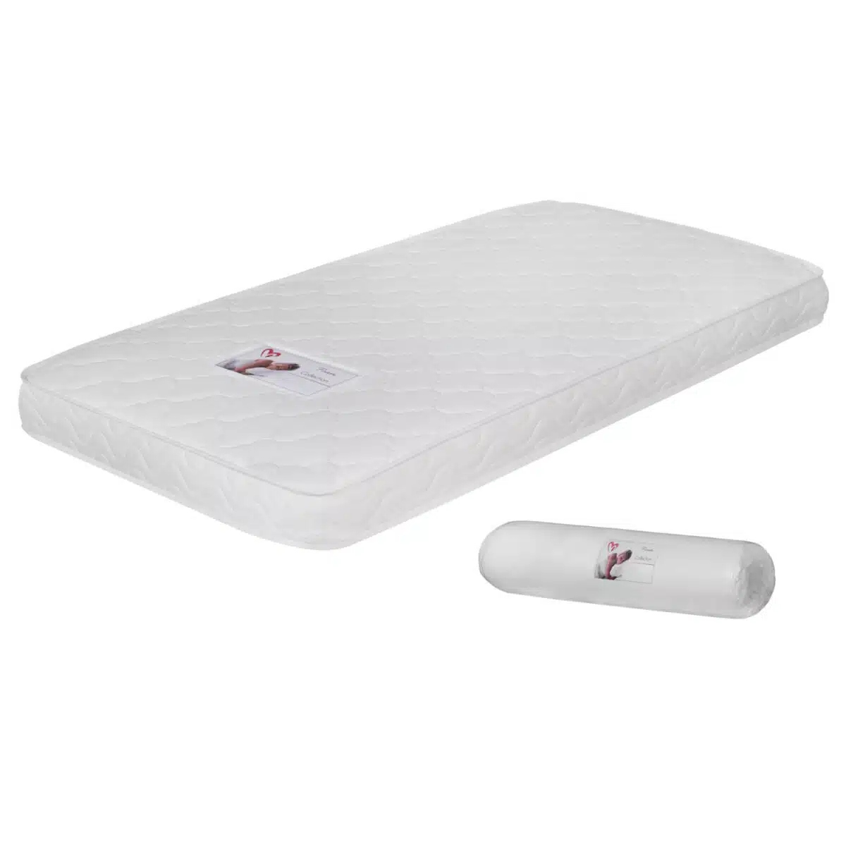 ΣΤΡΩΜΑ ΜΕ FOAM ΧΩΡΙΣ ΕΛΑΤΗΡΙΑ JORDY 90X200x15Y-- HM374.10  (ROLL PACKING) ΛΕΥΚΟ - Image 3