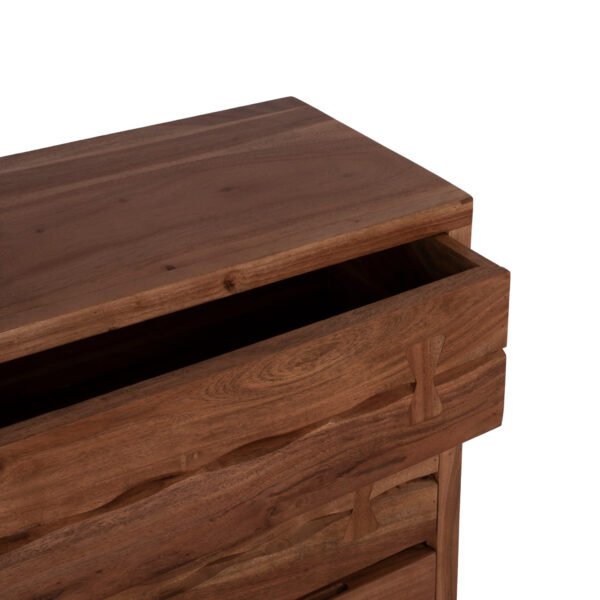 ΣΥΡΤΑΡΙΕΡΑ FANSI 3ΣΥΡΤΑΡΙΑ ΑΠΟ ΜΑΣΙΦ ΞΥΛΟ ΑΚΑΚΙΑΣ 80Χ35,5Χ86,5Υεκ. HM8474.11 - Image 5