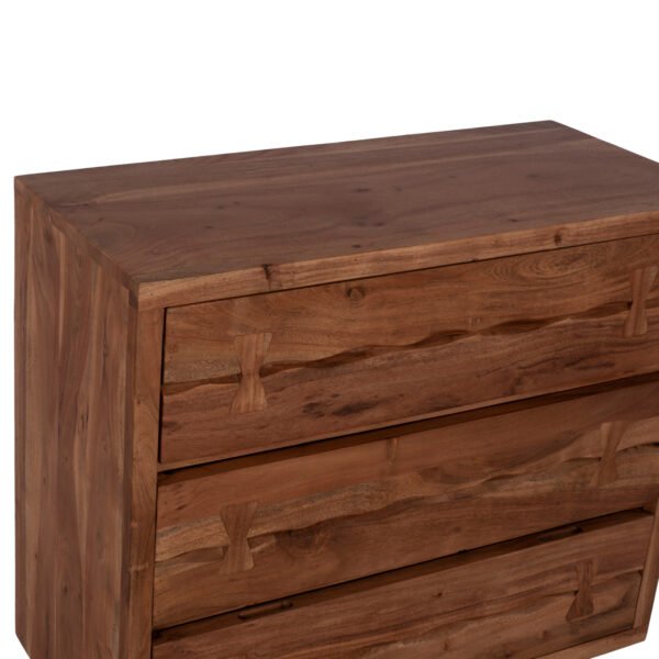 ΣΥΡΤΑΡΙΕΡΑ FANSI 3ΣΥΡΤΑΡΙΑ ΑΠΟ ΜΑΣΙΦ ΞΥΛΟ ΑΚΑΚΙΑΣ 80Χ35,5Χ86,5Υεκ. HM8474.11 - Image 6