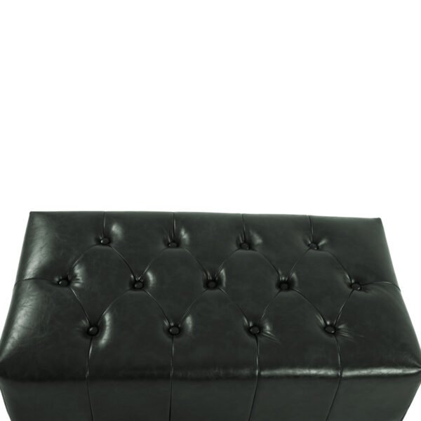 ΤΑΜΠΟΥΡΕ ΥΠΟΠΟΔΙΟ T.CHESTERFIELD EMMA HM226.08 PU ΚΥΠΑΡΙΣΣΙ-ΜΑΥΡΑ ΠΟΔΙΑ 80x45x39Yεκ. - Image 4