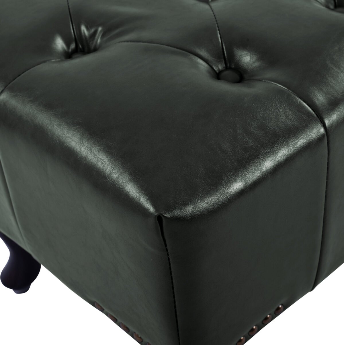 ΤΑΜΠΟΥΡΕ ΥΠΟΠΟΔΙΟ T.CHESTERFIELD EMMA HM226.08 PU ΚΥΠΑΡΙΣΣΙ-ΜΑΥΡΑ ΠΟΔΙΑ 80x45x39Yεκ. - Image 5