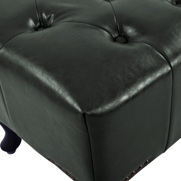 ΤΑΜΠΟΥΡΕ ΥΠΟΠΟΔΙΟ T.CHESTERFIELD EMMA HM226.08 PU ΚΥΠΑΡΙΣΣΙ-ΜΑΥΡΑ ΠΟΔΙΑ 80x45x39Yεκ. - Image 5