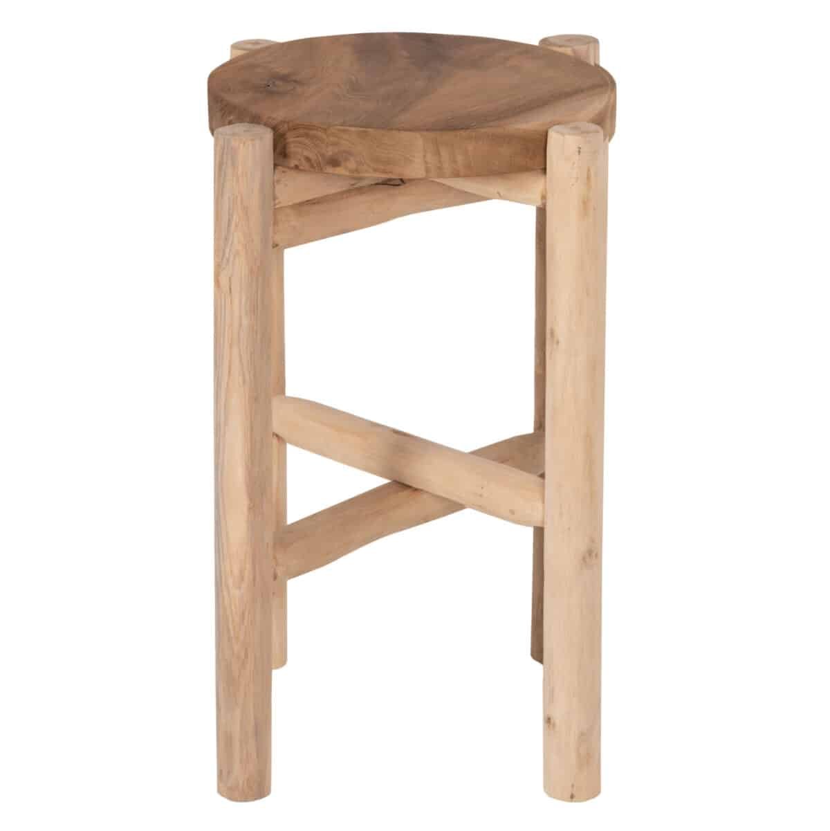 ΤΡΑΠΕΖΑΚΙ ΒΟΗΘΗΤΙΚΟ HOVER HM7900 ΞΥΛΟ ΤΕΑΚ ΣΕ ΦΥΣΙΚΟ ΧΡΩΜΑ Φ30x50Υεκ. - Image 3