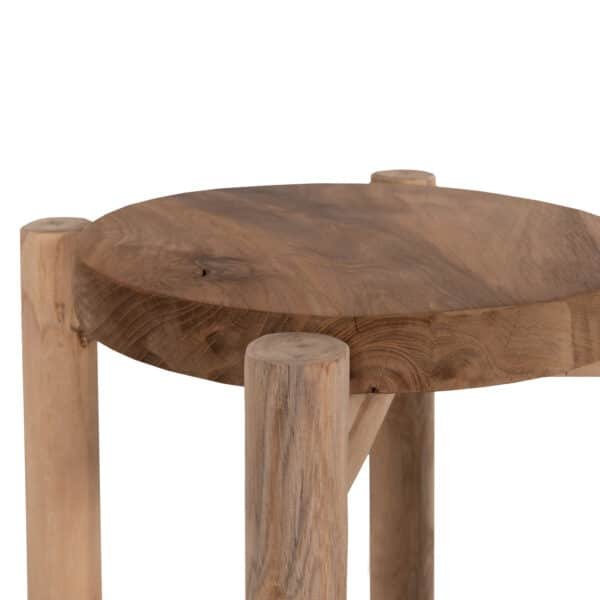 ΤΡΑΠΕΖΑΚΙ ΒΟΗΘΗΤΙΚΟ HOVER HM7900 ΞΥΛΟ ΤΕΑΚ ΣΕ ΦΥΣΙΚΟ ΧΡΩΜΑ Φ30x50Υεκ. - Image 6