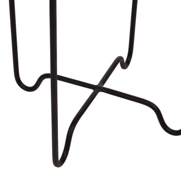 ΤΡΑΠΕΖΑΚΙ ΒΟΗΘΗΤΙΚΟ FLY HM7905 RATTAN ΦΥΣΙΚΟ ΧΡΩΜΑ-ΜΕΤΑΛΛΙΚΗ ΒΑΣΗ ΜΑΥΡΗ Φ32x48Yεκ. - Image 6