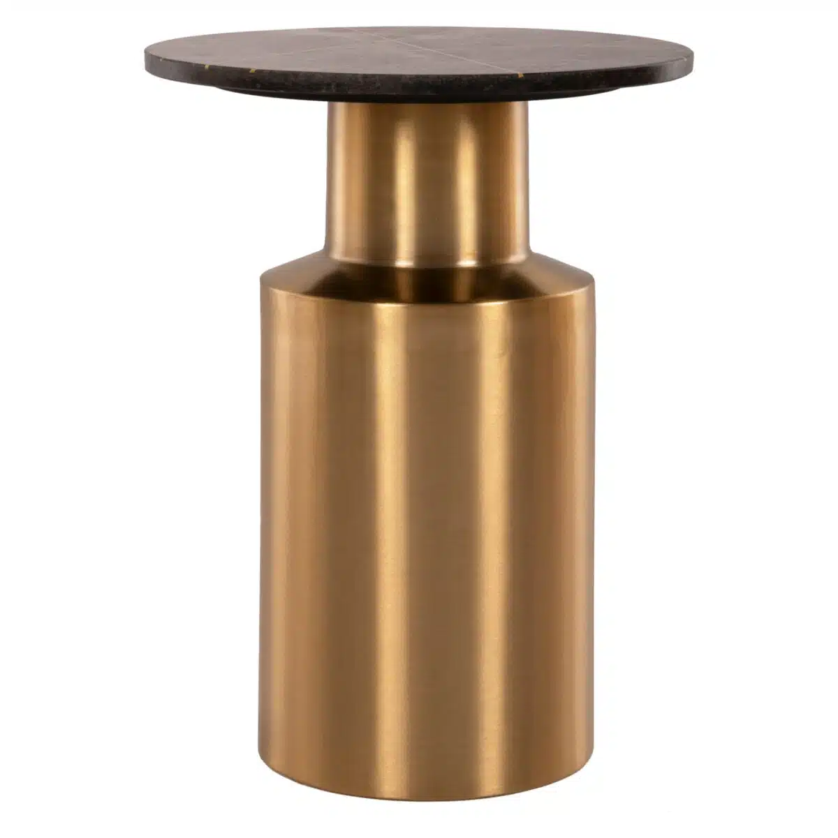 ΤΡΑΠΕΖΑΚΙ ΒΟΗΘΗΤΙΚΟ CLAYDEE HM9675 ΜΕΤΑΛΛΟ ΧΡΥΣΟ-ΜΑΥΡΟ ΜΑΡΜΑΡΟ ΤΟΠ Φ41x54,5Υεκ. - Image 4