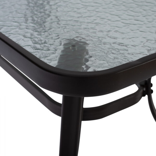 ΤΡΑΠΕΖΙ BRAVO ΜΕΤΑΛΛΙΚΟ ΚΑΦΕ ΓΥΑΛ.ΕΠΙΦΑΝΕΙΑ ΜΕ ΤΡΥΠΑ ΟΜΠΡΕΛΑΣ 120Χ70Χ72Υεκ.HM5021.12 - Image 9