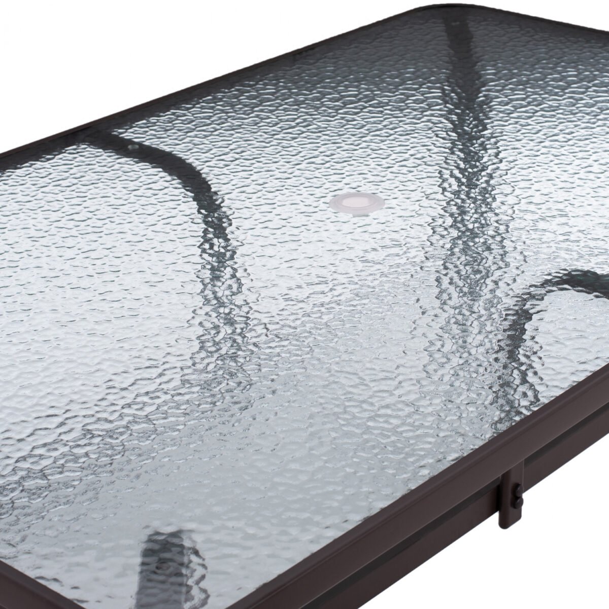 ΤΡΑΠΕΖΙ BRUNO 150X90Χ75Υεκ. ΜΕΤΑΛΛΙΚΟ ΟΡΘΟΓΩΝΙΟ ΚΑΦΕ ΜΕ ΤΡΥΠΑ ΟΜΠΡΕΛΑΣ Φ38 HM5145.12 - Image 6