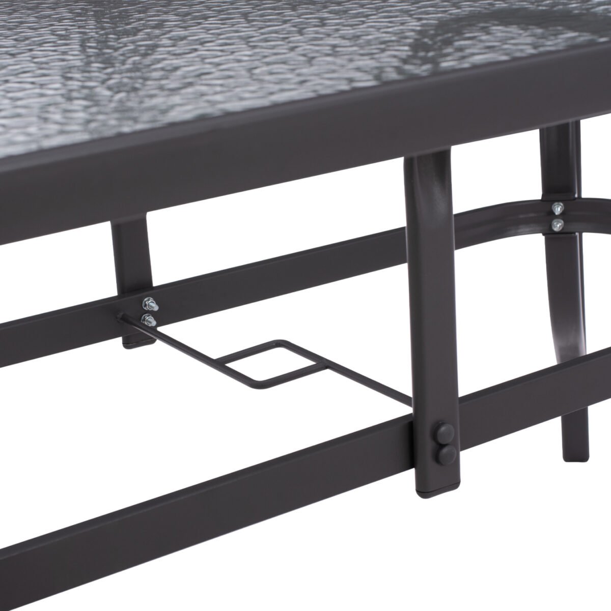 ΤΡΑΠΕΖΙ BRUNO 150X90Χ75Υεκ. ΜΕΤΑΛΛΙΚΟ ΟΡΘΟΓΩΝΙΟ ΓΚΡΙ ΜΕ ΤΡΥΠΑ ΟΜΠΡΕΛΑΣ Φ38  HM5145.11 - Image 7