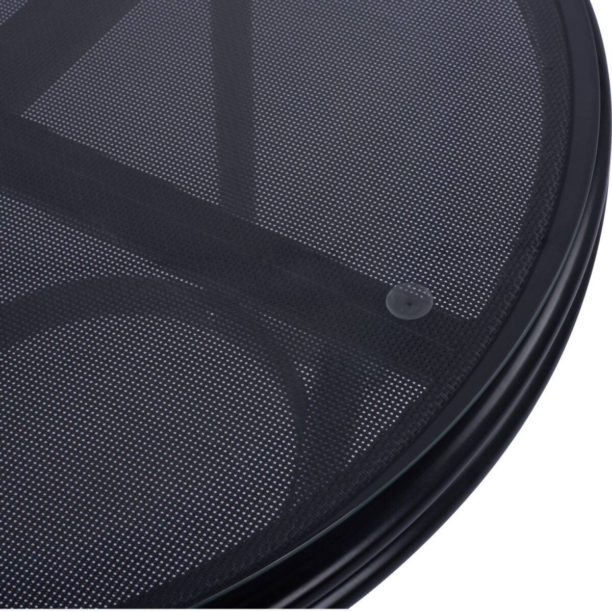 ΤΡΑΠΕΖΙ ΑΛΟΥΜΙΝΙΟΥ MOSES Φ70 BAMBOO LOOK HM5532.02 ΜΑΥΡΟ ΜΕ ΓΥΑΛΙ Φ70X76 εκ - Image 6