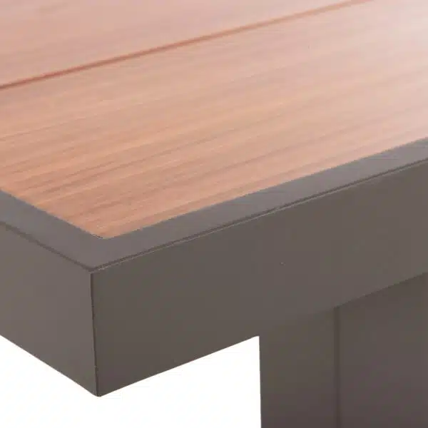 ΤΡΑΠΕΖΙ ΑΛΟΥΜΙΝΙΟΥ GOBAR HM6060.04 ΣΑΜΠΑΝΙ ΜΕ ΕΠΙΦΑΝΕΙΑ ΑΠΟΜΙΜΗΣΗΣ ΞΥΛΟΥ 240Χ105Χ75Υεκ. - Image 7