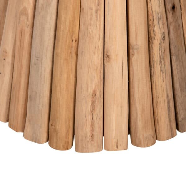 ΤΡΑΠΕΖΙ ΒΟΗΘΗΤΙΚΟ ΣΤΡΟΓΓΥΛΟ COOTER HM9792 ΚΛΑΔΙΑ ΞΥΛΟΥ ΤΕΑΚ ΦΥΣΙΚΟ Φ37x50Υεκ. - Image 6