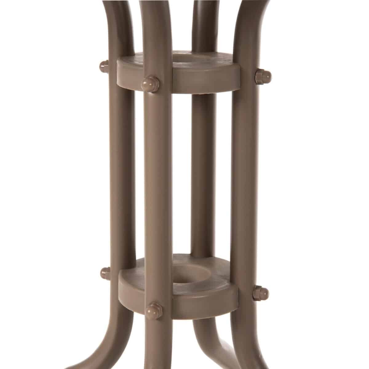 ΤΡΑΠΕΖΙ ΕΞ.ΧΩΡΟΥ ΣΤΡΟΓΓΥΛΟ LIMA HM5079.04 ΣΑΜΠΑΝΙ ΜΕΤΑΛΛΟ-ΓΥΑΛΙΝΗ ΕΠΙΦΑΝΕΙΑ Φ60x70Υ - Image 7