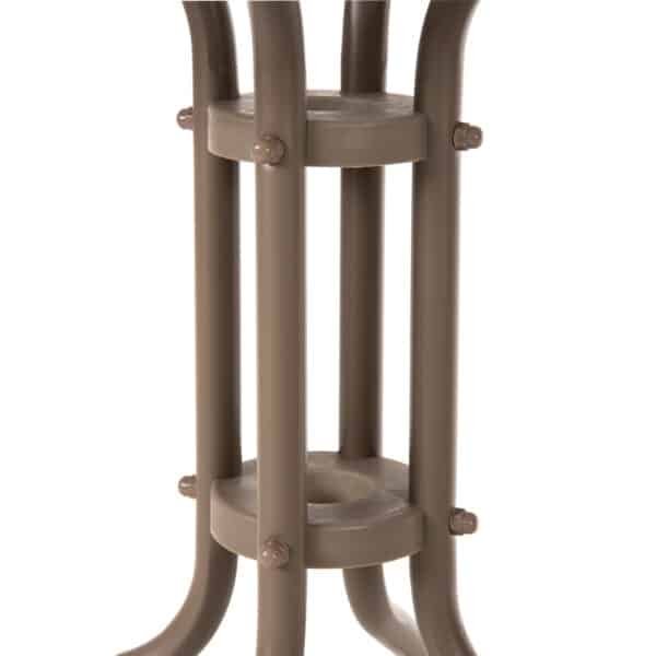 ΤΡΑΠΕΖΙ ΕΞ.ΧΩΡΟΥ ΣΤΡΟΓΓΥΛΟ LIMA HM5079.04 ΣΑΜΠΑΝΙ ΜΕΤΑΛΛΟ-ΓΥΑΛΙΝΗ ΕΠΙΦΑΝΕΙΑ Φ60x70Υ - Image 7