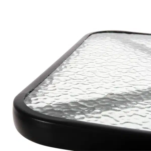 ΤΡΑΠΕΖΙ ΕΞΩΤ.ΧΩΡΟΥ FIGO HM5035.03 ΜΕΤΑΛΛΟ ΜΑΥΡΟ- ΓΥΑΛΙΝΗ ΕΠΙΦΑΝΕΙΑ 60Χ60Χ70Υεκ - Image 5