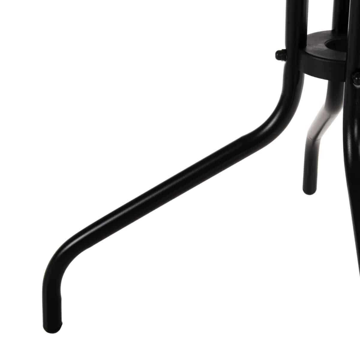 ΤΡΑΠΕΖΙ ΕΞΩΤ.ΧΩΡΟΥ FIGO HM5035.03 ΜΕΤΑΛΛΟ ΜΑΥΡΟ- ΓΥΑΛΙΝΗ ΕΠΙΦΑΝΕΙΑ 60Χ60Χ70Υεκ - Image 7