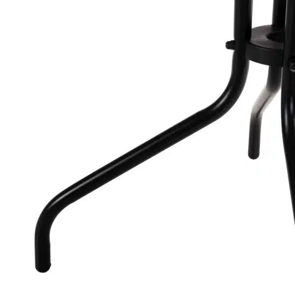 ΤΡΑΠΕΖΙ ΕΞΩΤ.ΧΩΡΟΥ FIGO HM5035.03 ΜΕΤΑΛΛΟ ΜΑΥΡΟ- ΓΥΑΛΙΝΗ ΕΠΙΦΑΝΕΙΑ 60Χ60Χ70Υεκ - Image 7