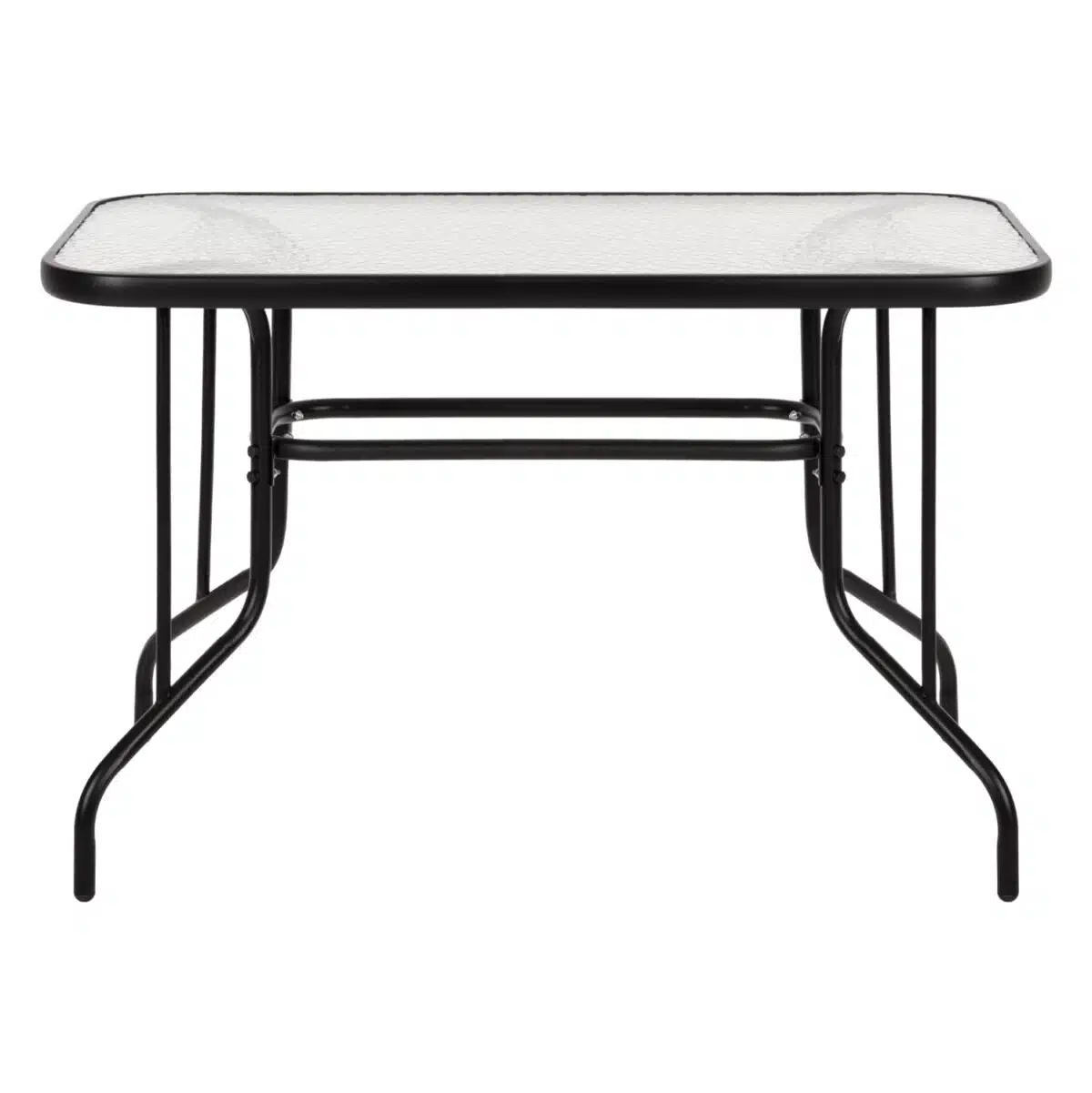 ΤΡΑΠΕΖΙ ADAM HM5020.03 ΜΕΤΑΛΛΙΚΟ ΜΑΥΡΟ ΜΕ ΓΥΑΛΙΝΗ ΕΠΙΦΑΝΕΙΑ 110Χ60Χ71Υεκ. - Image 3