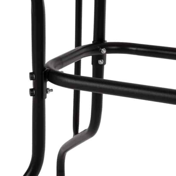 ΤΡΑΠΕΖΙ ADAM HM5020.03 ΜΕΤΑΛΛΙΚΟ ΜΑΥΡΟ ΜΕ ΓΥΑΛΙΝΗ ΕΠΙΦΑΝΕΙΑ 110Χ60Χ71Υεκ. - Image 7