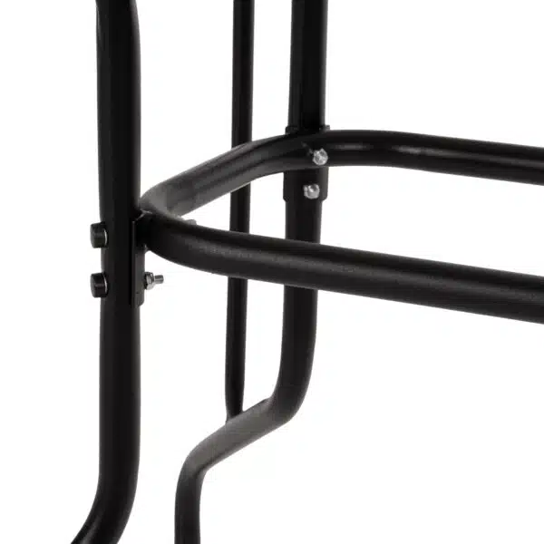 ΤΡΑΠΕΖΙ ADAM HM5020.03 ΜΕΤΑΛΛΙΚΟ ΜΑΥΡΟ ΜΕ ΓΥΑΛΙΝΗ ΕΠΙΦΑΝΕΙΑ 110Χ60Χ71Υεκ. - Image 7