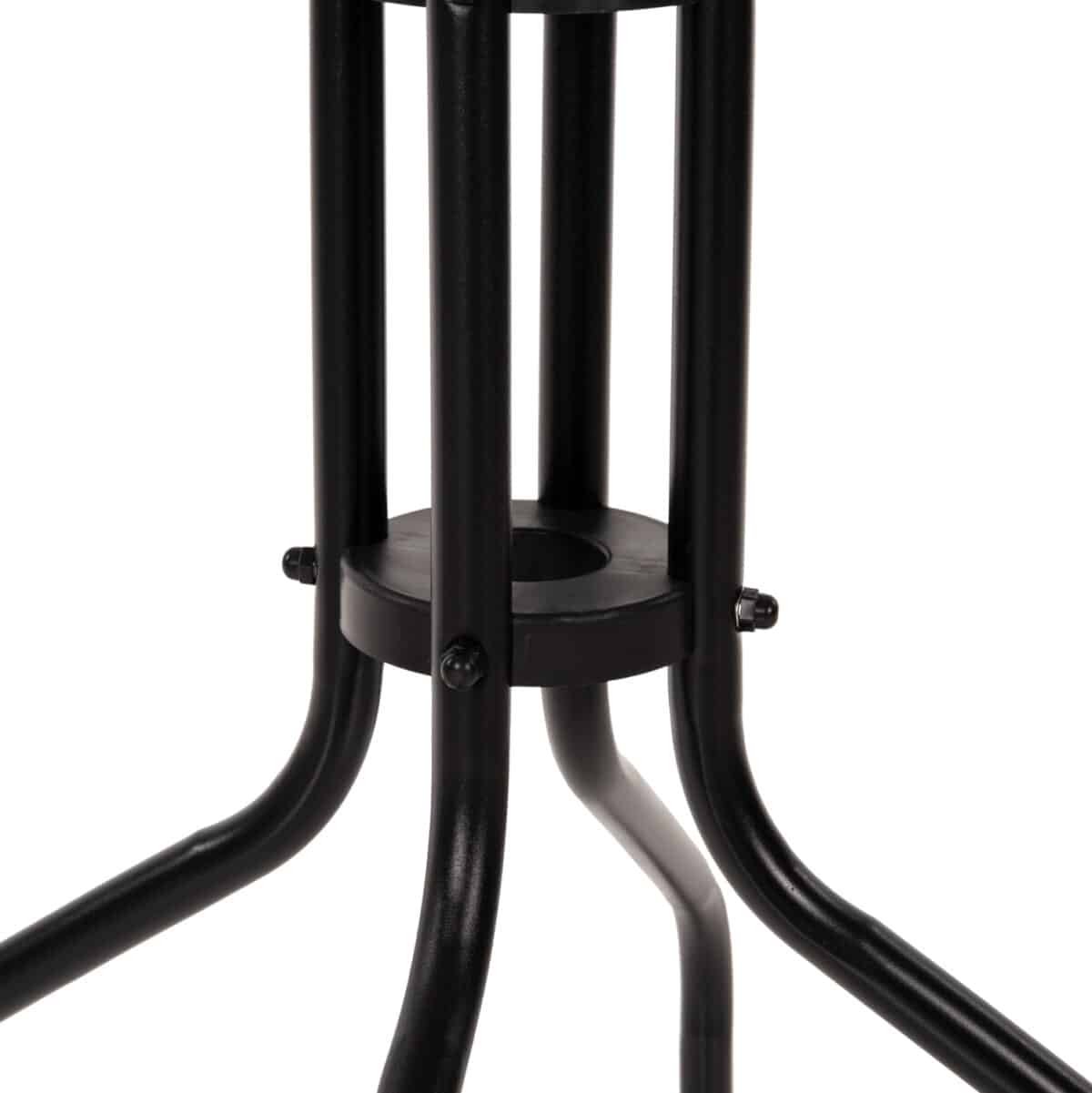 ΤΡΑΠΕΖΙ LIMA Φ60x68Υεκ. ΜΕΤΑΛΛΙΚΟ ΜΑΥΡΟ ΜΕ ΓΥΑΛΙΝΗ ΕΠΙΦΑΝΕΙΑ HM5079.03 - Image 6