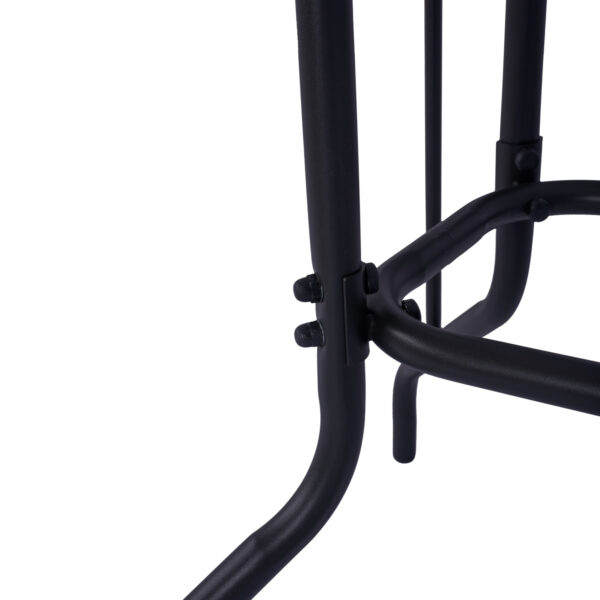 ΤΡΑΠΕΖΙ ADAM HM5679.01 ΜΕΤΑΛΛΙΚΟ ΓΚΡΙ ΜΕ ΓΥΑΛΙΝΗ ΕΠΙΦΑΝΕΙΑ 120Χ70Χ71Υεκ. - Image 6