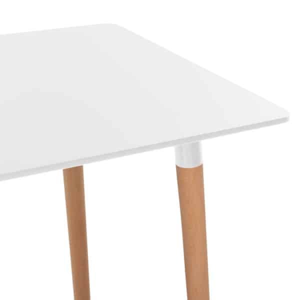 ΤΡΑΠΕΖΙ MINIMAL HM8581.01 ΛΕΥΚΟ MDF-ΠΟΔΙΑ ΟΞΙΑ ΣΕ ΦΥΣΙΚΟ ΧΡΩΜΑ- 120Χ60X74Υεκ. - Image 4