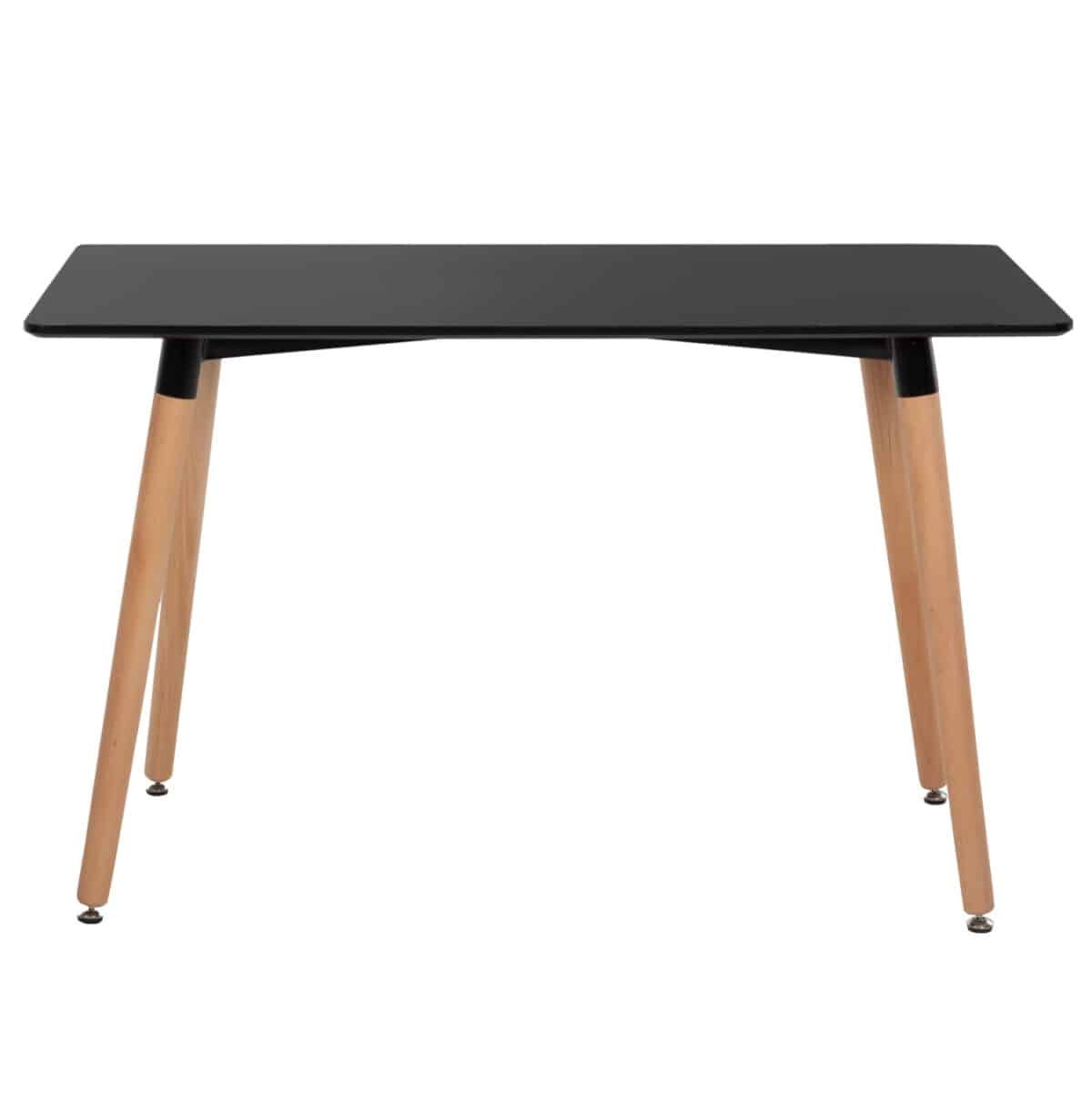 ΤΡΑΠΕΖΙ MINIMAL HM8581.02 ΜΑΥΡΟ MDF-ΠΟΔΙΑ ΟΞΙΑ ΣΕ ΦΥΣΙΚΟ ΧΡΩΜΑ- 120Χ60X74Υεκ. - Image 3