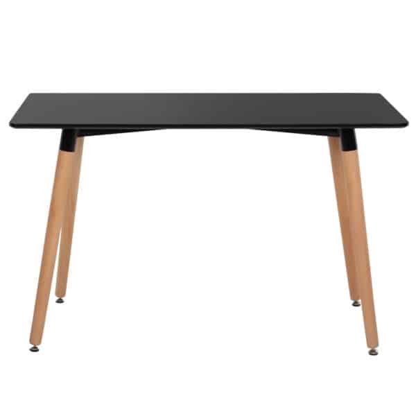 ΤΡΑΠΕΖΙ MINIMAL HM8581.02 ΜΑΥΡΟ MDF-ΠΟΔΙΑ ΟΞΙΑ ΣΕ ΦΥΣΙΚΟ ΧΡΩΜΑ- 120Χ60X74Υεκ. - Image 3