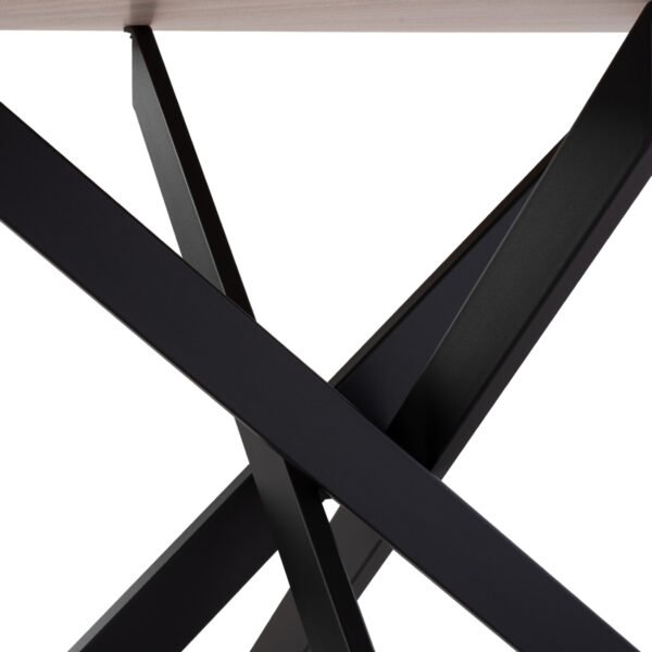 ΤΡΑΠΕΖΙ ROSARIO ΜΕ ΜDF ΕΠΙΦΑΝΕΙΑ SONAMA & ΜΕΤΑΛΛΙΚΑ ΠΟΔΙΑ HM8742.01 Φ120Χ75 εκ. - Image 5