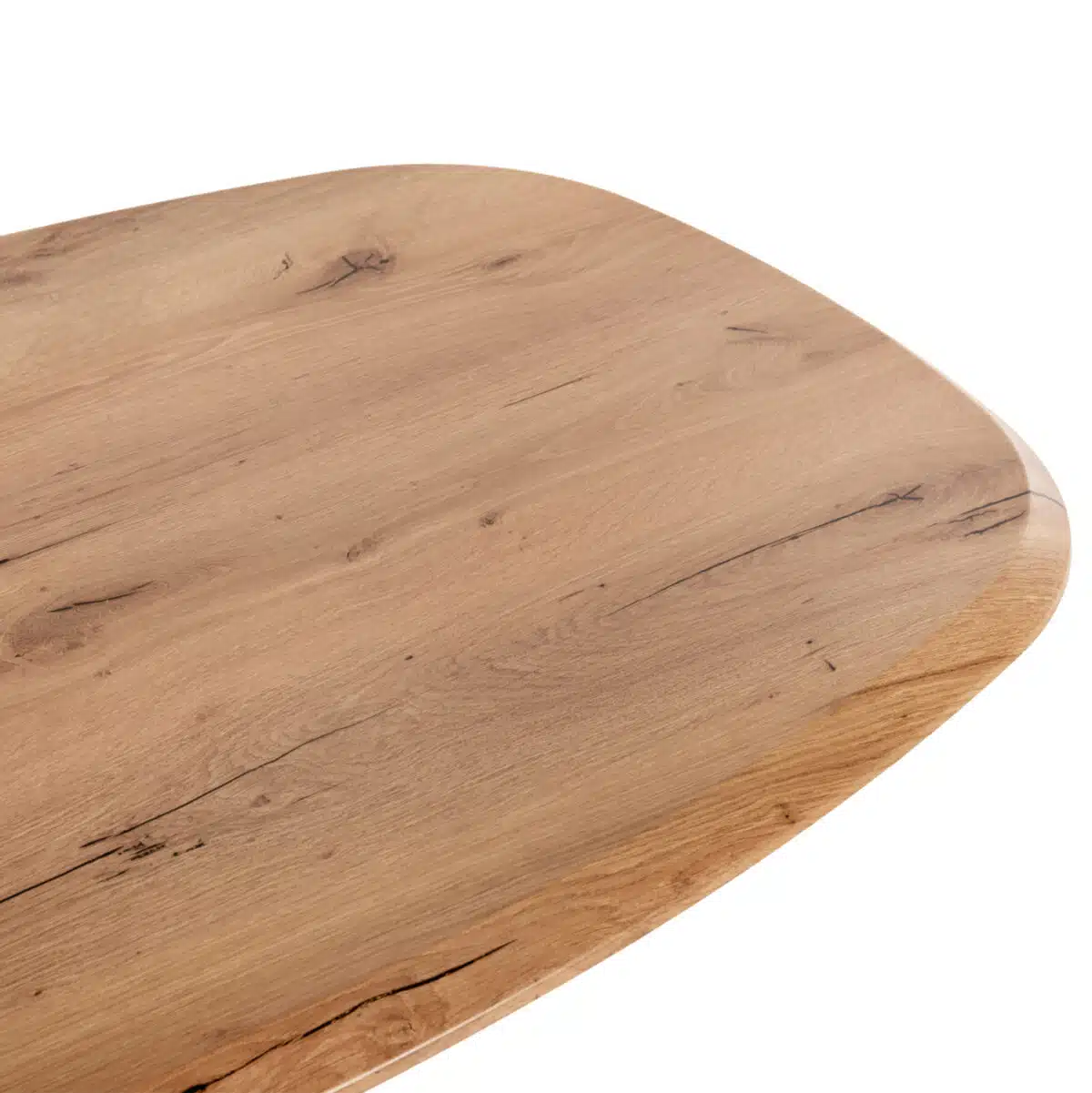 ΤΡΑΠΕΖΙ ΟΒΑΛ RODDEN HM11903.01 ΜΕ WERZALIT ΦΥΣΙΚΟ-ΜΑΥΡΗ ΧΙΑΣΤΙ ΒΑΣΗ 146x94x75Υεκ - Image 5