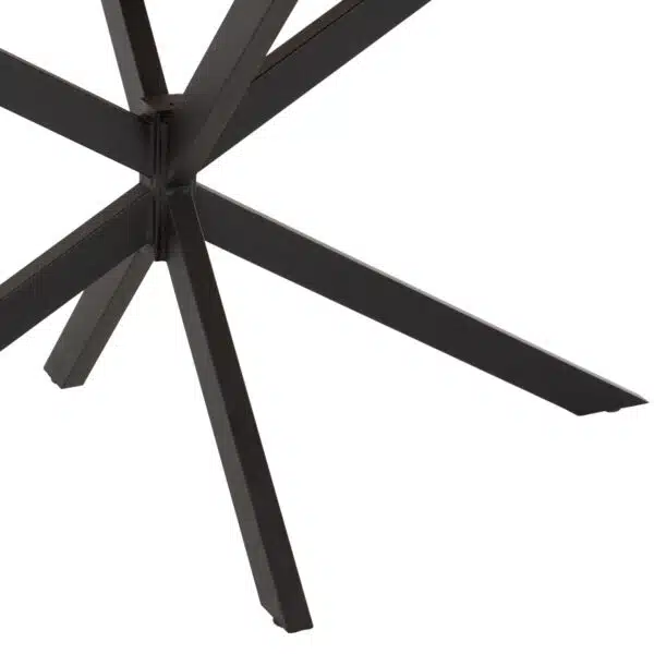 ΤΡΑΠΕΖΙ ΟΒΑΛ RODDEN HM11903.01 ΜΕ WERZALIT ΦΥΣΙΚΟ-ΜΑΥΡΗ ΧΙΑΣΤΙ ΒΑΣΗ 146x94x75Υεκ - Image 6