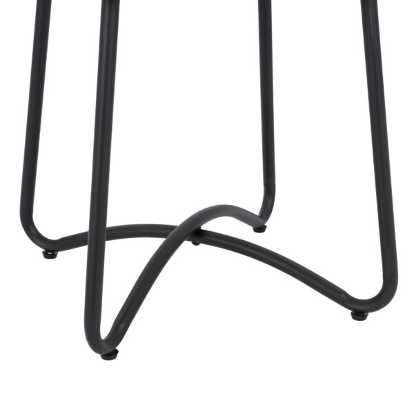 ΤΡΑΠΕΖΙ ΜΕΤΑΛΛΙΚΟ GERRY HM5717 ΜΕ WICKER ΜΠΕΖ 50x50x48,5 εκ. - Image 5