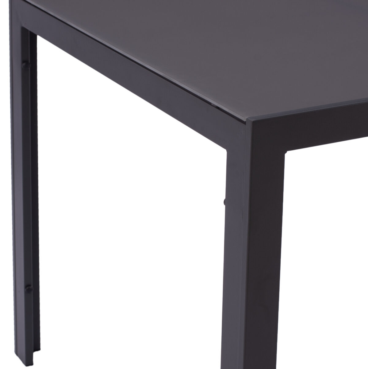 ΤΡΑΠΕΖΙ ΜΕΤΑΛΛΙΚΟ OFER ΟΡΘΟΓΩΝΙΟ ΓΚΡΙ ΜΕ ΓΥΑΛΙ ΓΚΡΙ 150X90Χ75Υεκ. HM5767.01 - Image 5