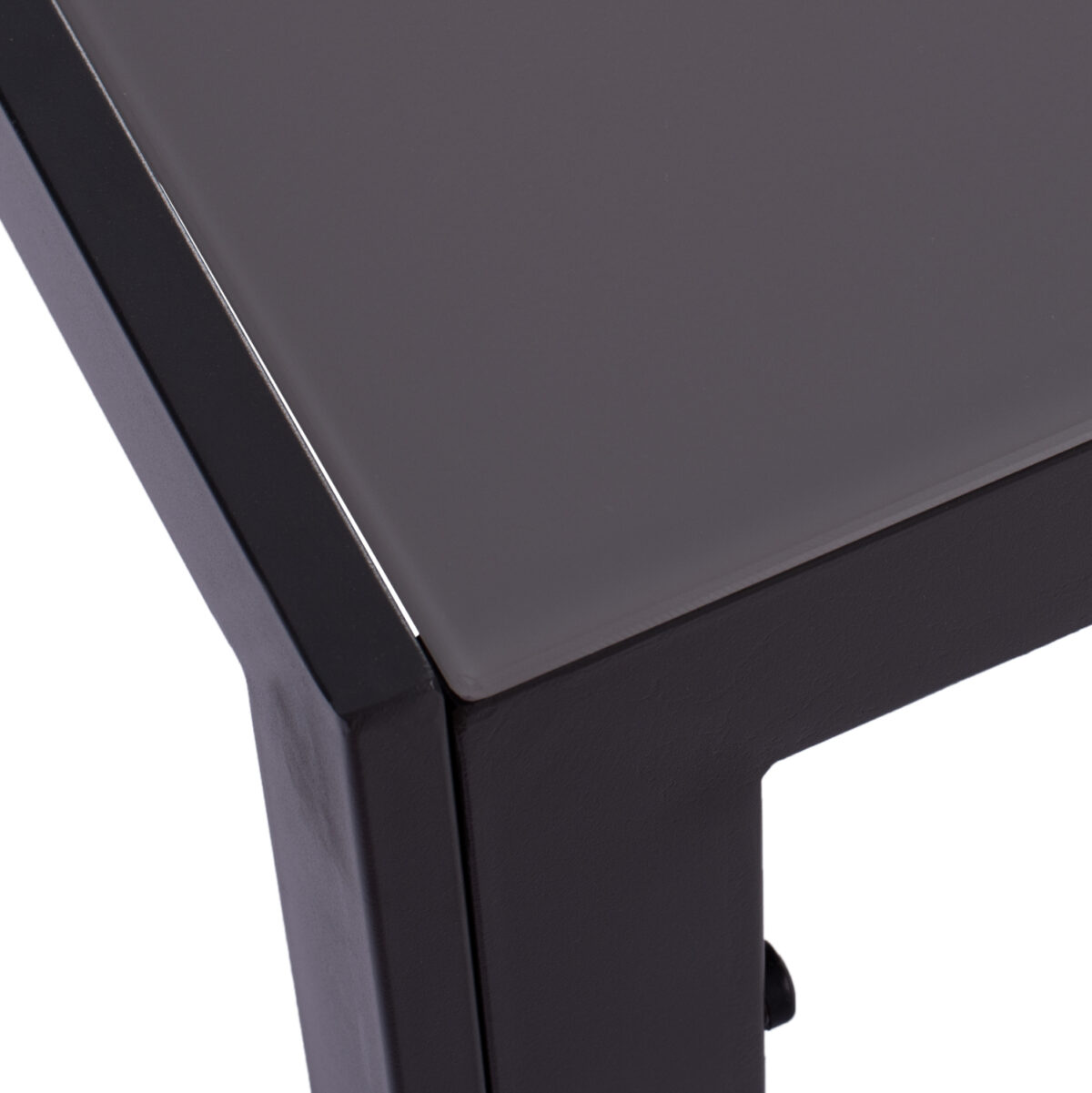 ΤΡΑΠΕΖΙ ΜΕΤΑΛΛΙΚΟ OFER ΟΡΘΟΓΩΝΙΟ ΓΚΡΙ ΜΕ ΓΥΑΛΙ ΓΚΡΙ 150X90Χ75Υεκ. HM5767.01 - Image 6