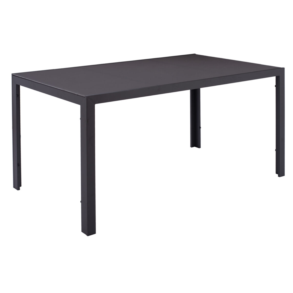 ΤΡΑΠΕΖΙ ΜΕΤΑΛΛΙΚΟ OFER ΟΡΘΟΓΩΝΙΟ ΓΚΡΙ ΜΕ ΓΥΑΛΙ ΓΚΡΙ 150X90Χ75Υεκ. HM5767.01 - Image 7